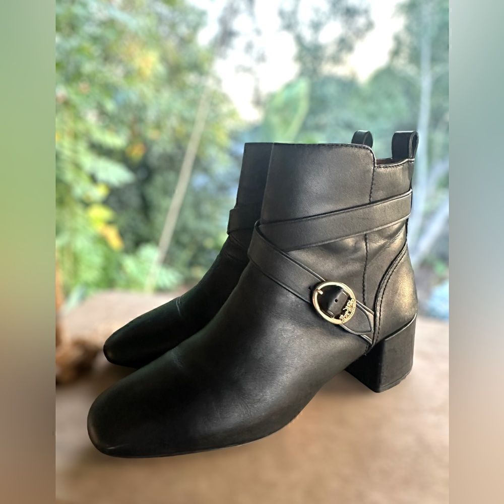 🔥🔥 COACH Nadia Bootie Black Boot Leather Size 9 - Picture 15 of 16
